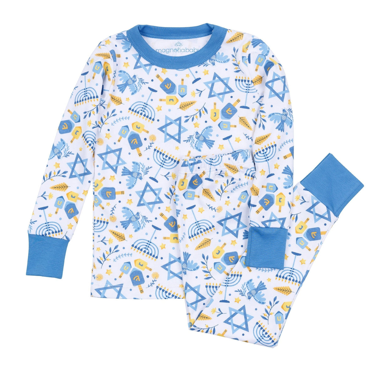 Hanukkah Nights Long Pajamas - Magnolia BabyLong Pajamas