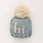 hi. Surf Blue Hand Knit Beanie Hat - Magnolia BabyHat