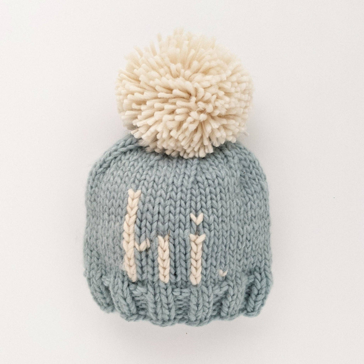 hi. Surf Blue Hand Knit Beanie Hat - Magnolia BabyHat