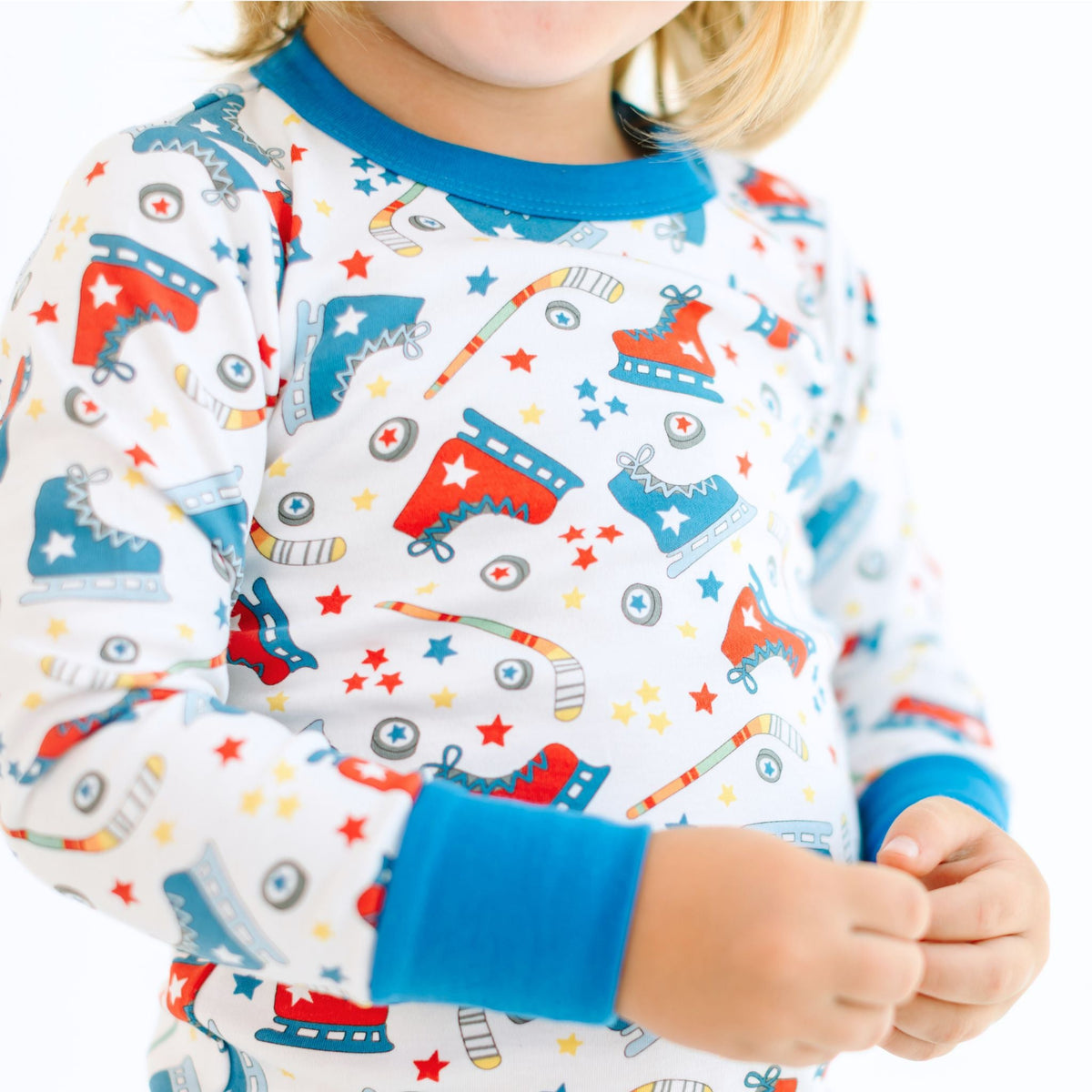 Hockey Star Long Pajamas - Magnolia BabyLong Pajamas