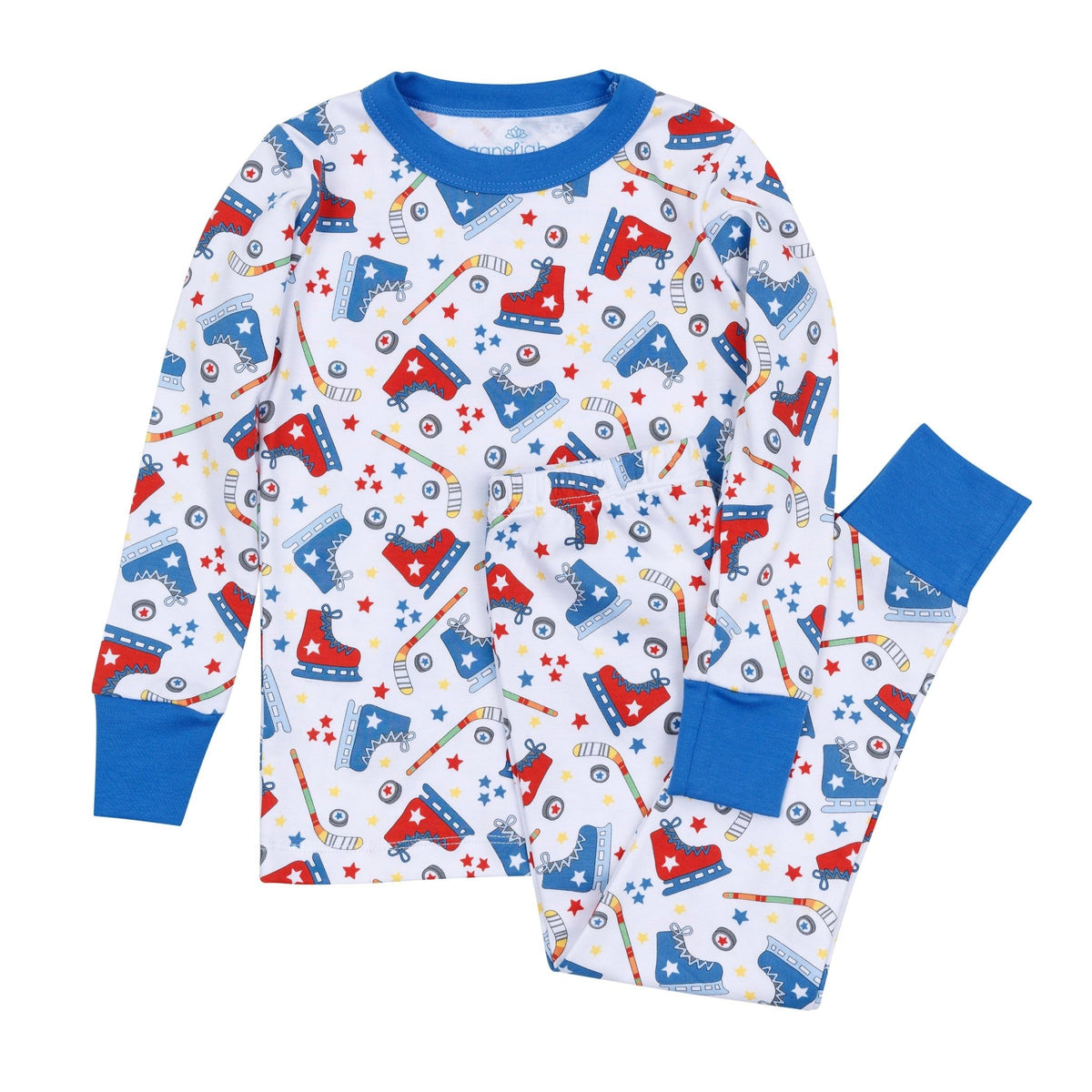 Hockey Star Long Pajamas - Magnolia BabyLong Pajamas