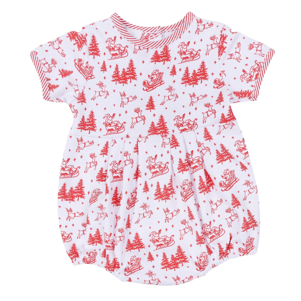 Magnolia Baby_Holiday Toile Boy Bubble - Red_2
