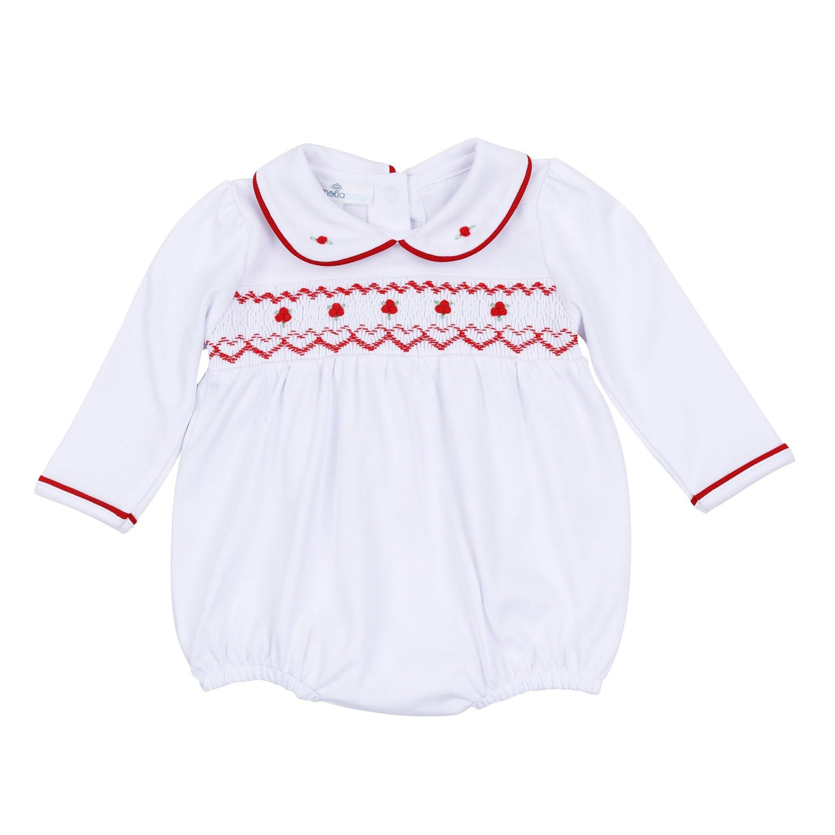 Magnolia Baby_Holly Smocked Girl Long Sleeve Bubble_2
