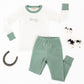 Howdy! Embroidered Long Pajamas - Moss - Luna and ArloLong Pajamas