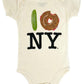 I Love New York Bodysuit + Bagel Teether Gift Set - Magnolia BabyBaby Gift Set