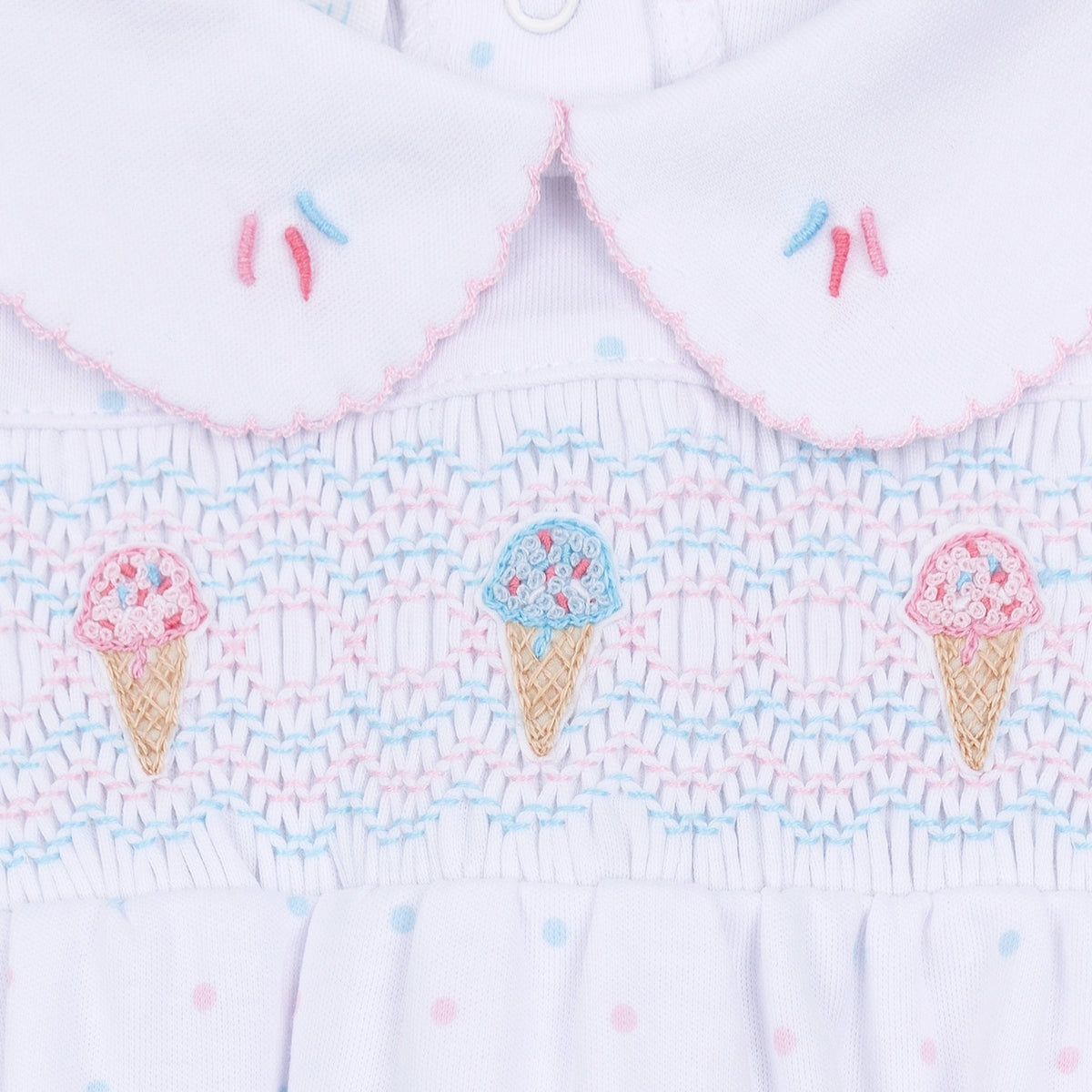 Magnolia Baby_Ice Cream Classics Smocked Collared Bubble_3