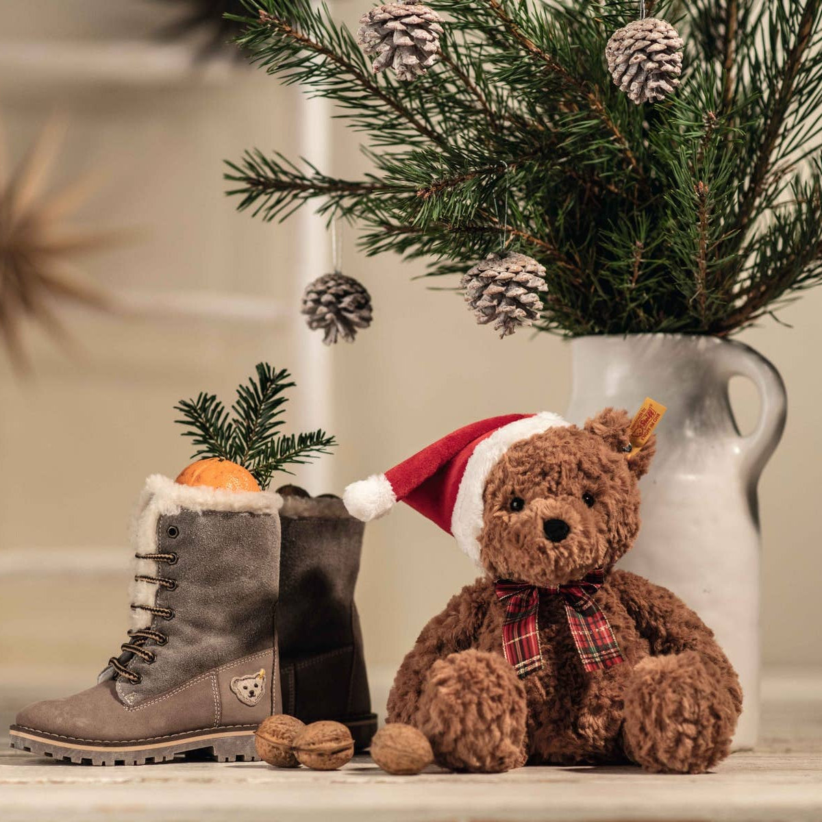 Jimmy Christmas Teddy Bear - Magnolia BabySoft Toy