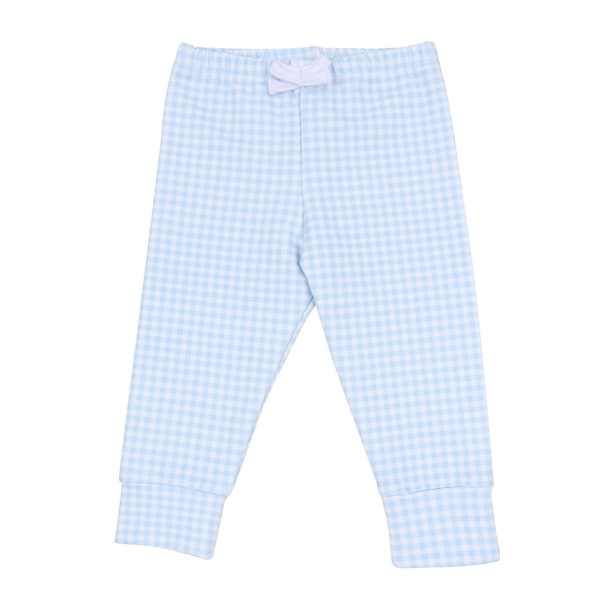 Magnolia Baby_Joggers - Light Blue Gingham Check_1