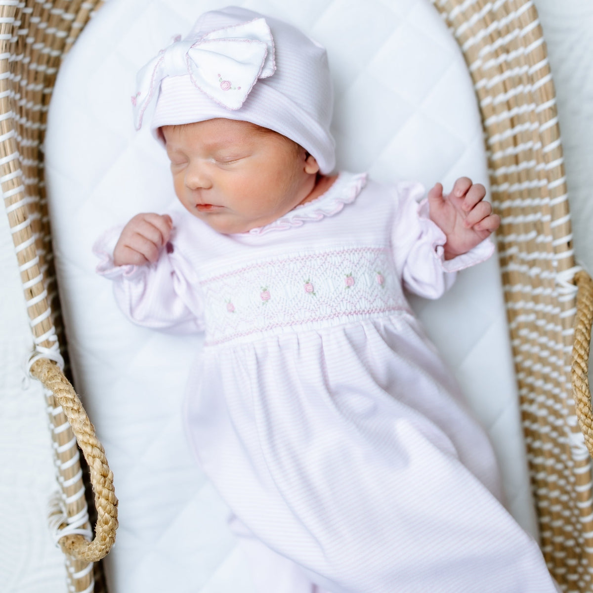 Julia Bow Hat - Pink - Magnolia BabyHat