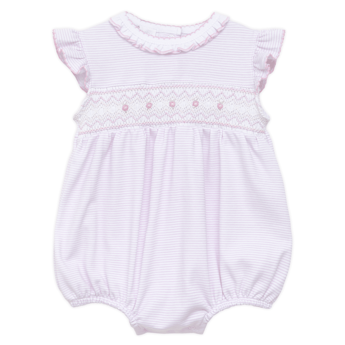 Julia Smocked Bubble - Pink - Magnolia BabyBubble
