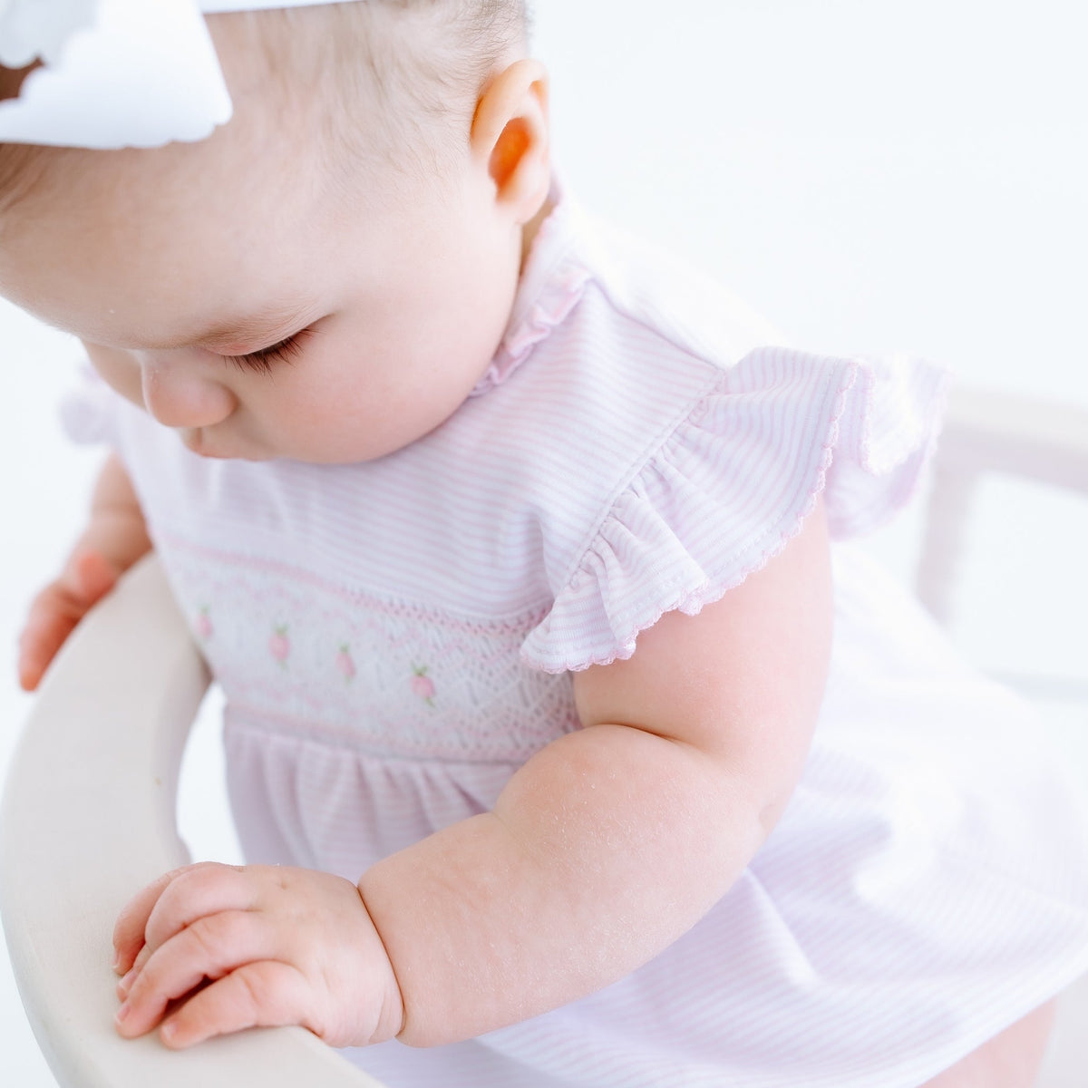 Julia Smocked Bubble - Pink - Magnolia BabyBubble