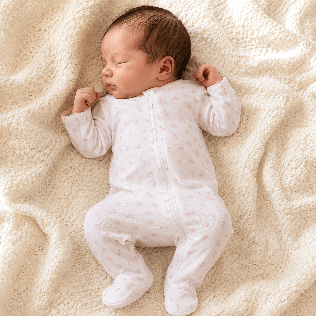 Juliette's Classics Print Zip Footie - Magnolia BabyFootie