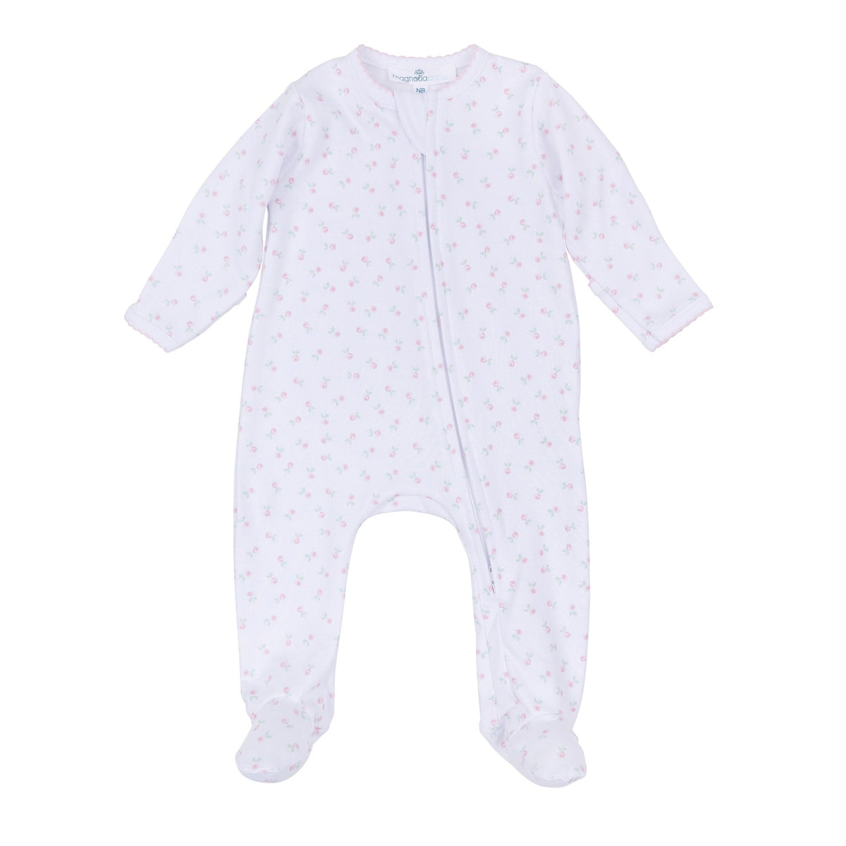 Juliette's Classics Print Zip Footie - Magnolia BabyFootie