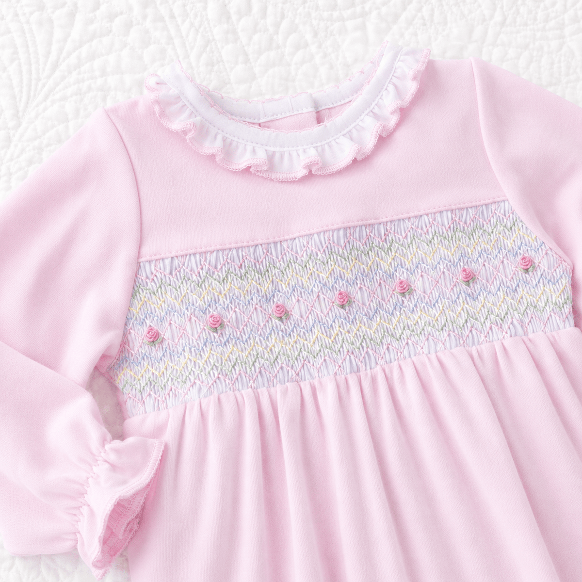 Magnolia Baby_Junie's Classics Smocked Ruffle Footie_2