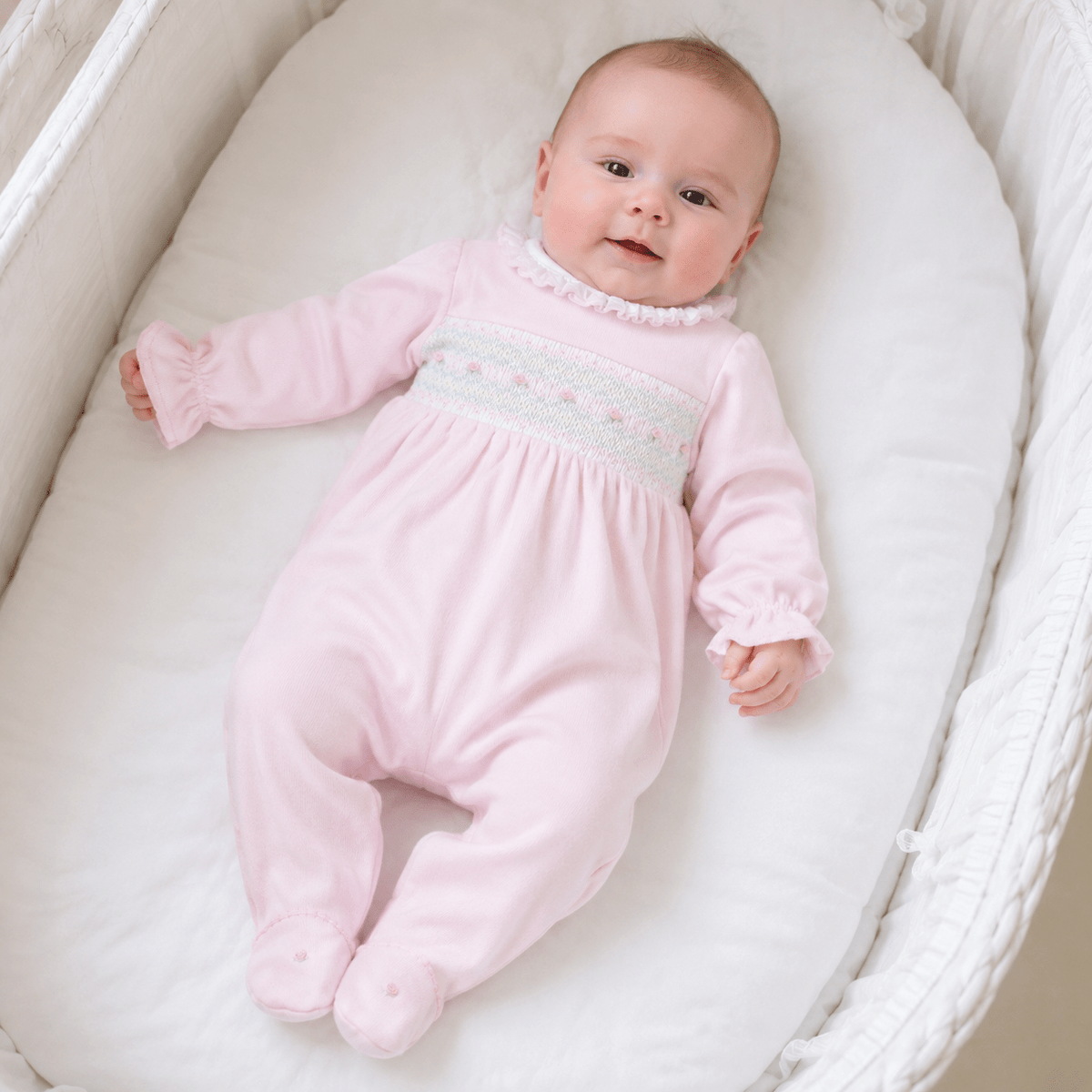 Magnolia Baby_Junie's Classics Smocked Ruffle Footie_3