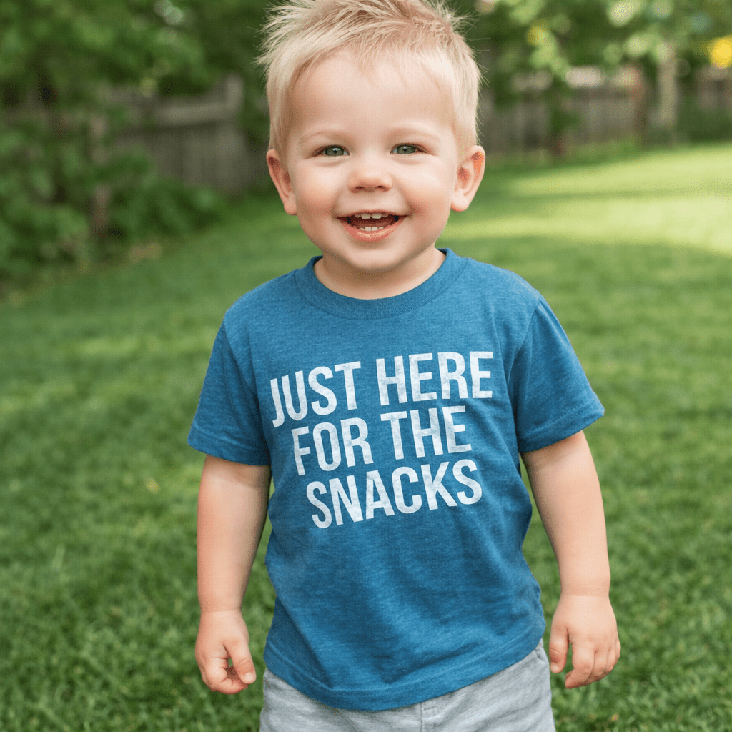 Just Here for the Snacks Teal Tee - Magnolia BabyT-Shirt