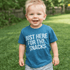 Just Here for the Snacks Teal Tee - Magnolia BabyT-Shirt