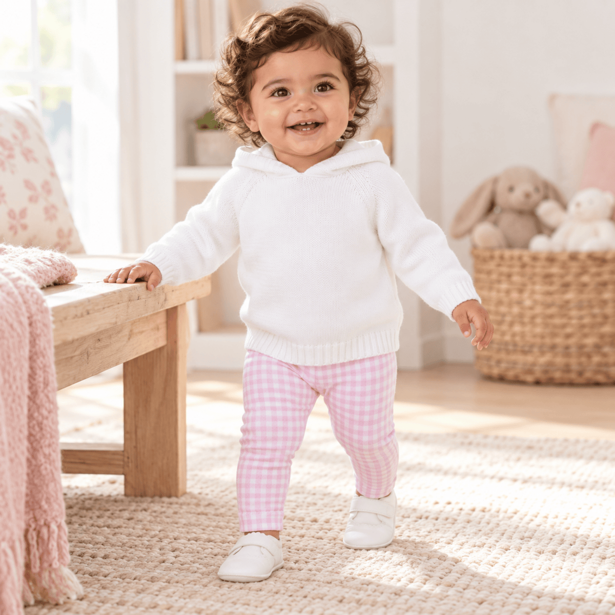 Magnolia Baby_Knit Zip-Back Hoodie - White_3
