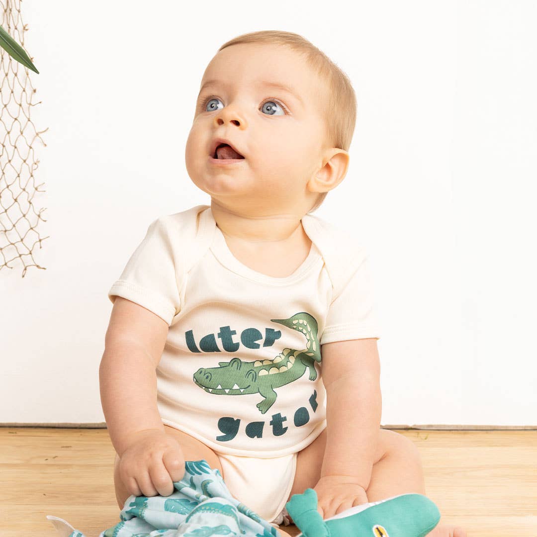 Later Gator Alligator Onesie Bodysuit - Magnolia BabyBodysuit