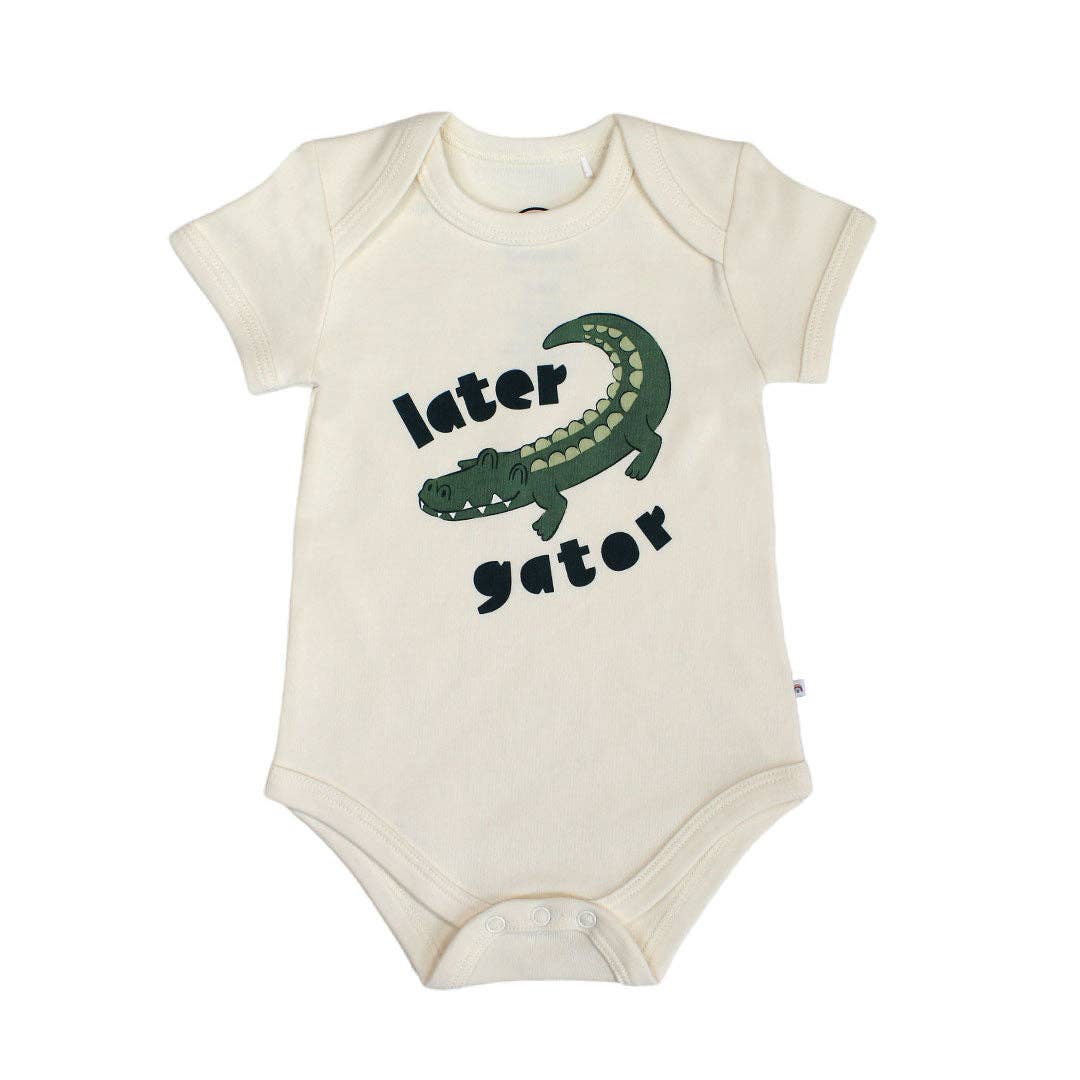 Later Gator Alligator Onesie Bodysuit - Magnolia BabyBodysuit