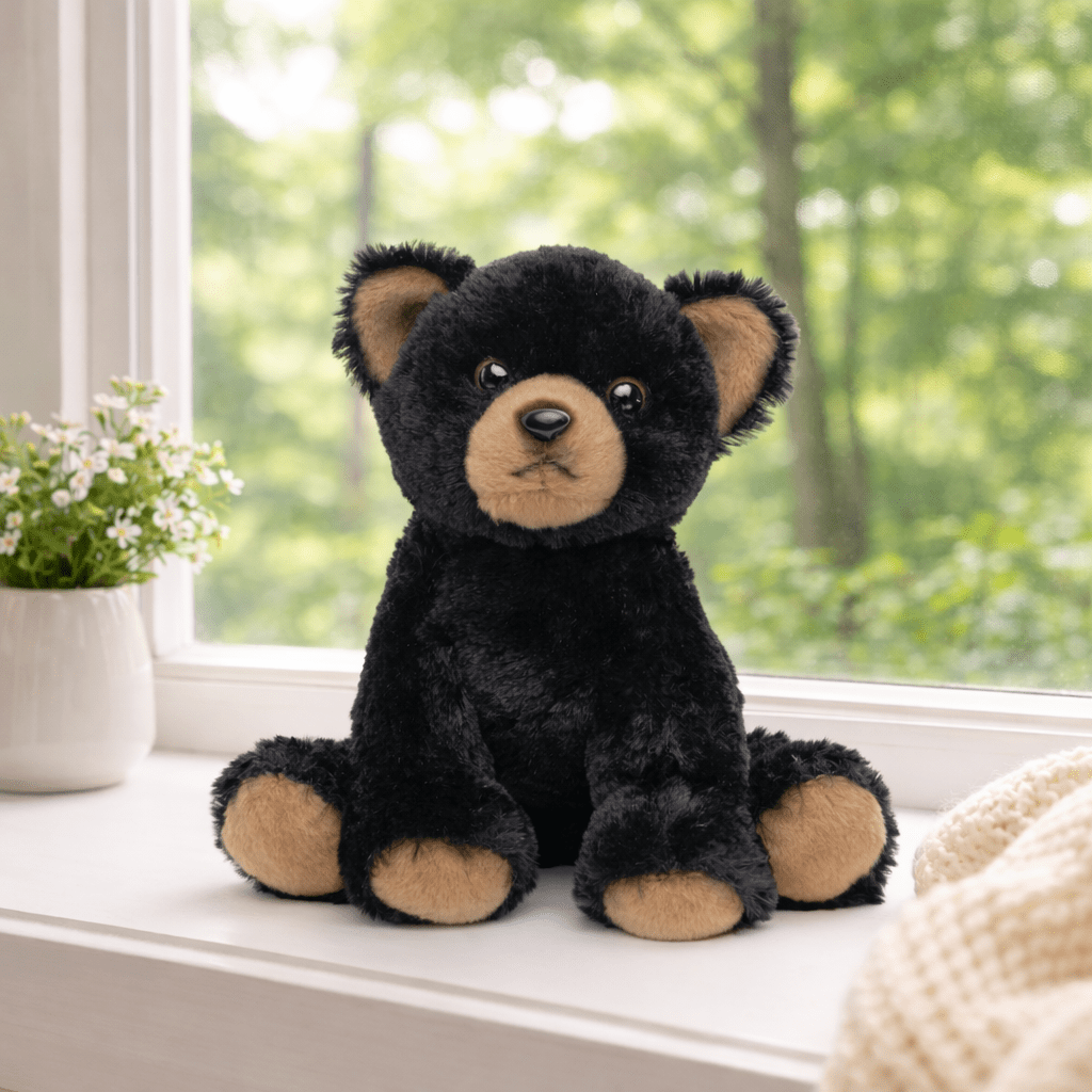 Lil' Huck Black Bear Toy - Magnolia BabySoft Toy