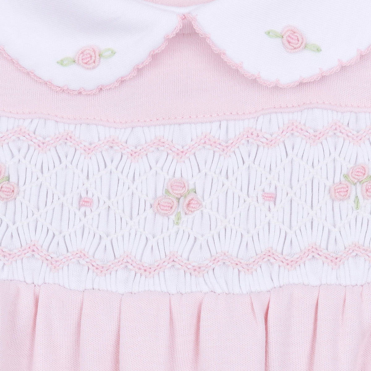 Lillian Smocked Bubble - Pink - Magnolia BabyBubble