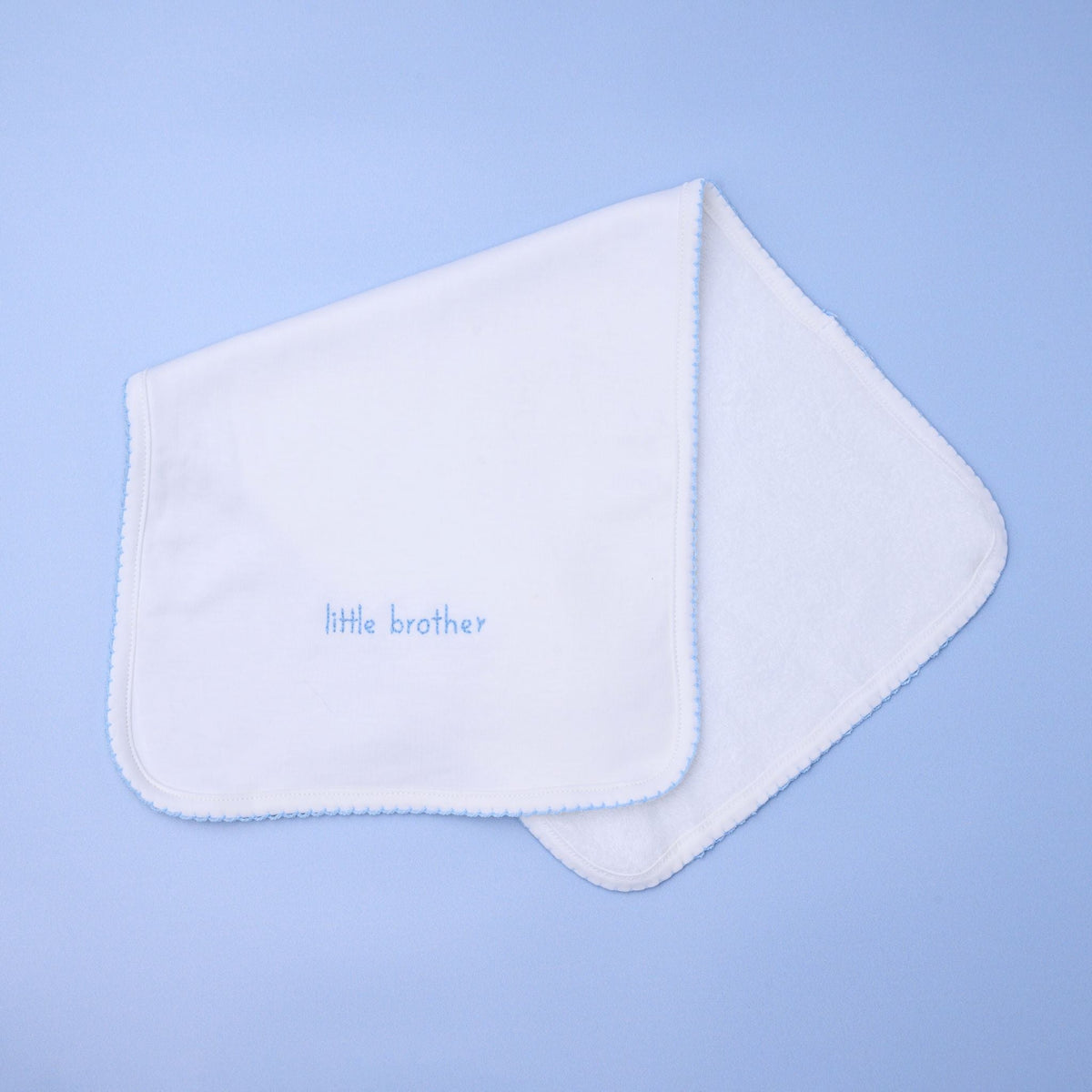Little Brother Embroidered Burp Cloth - Magnolia Baby Burp Cloth