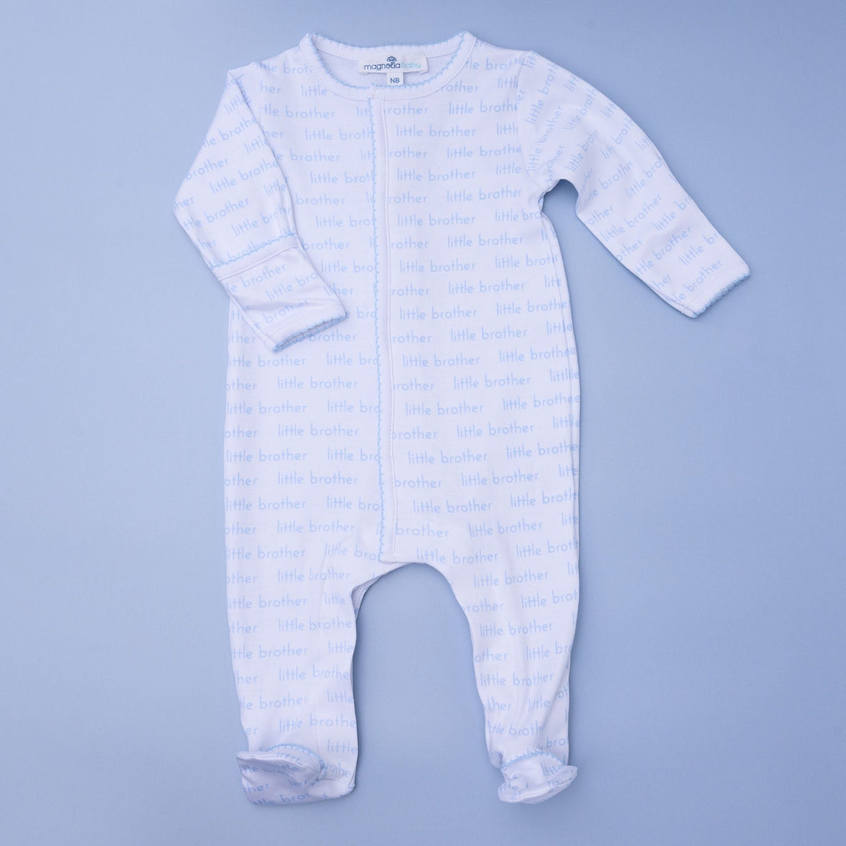 Little Brother Print Footie - Magnolia Baby Footie