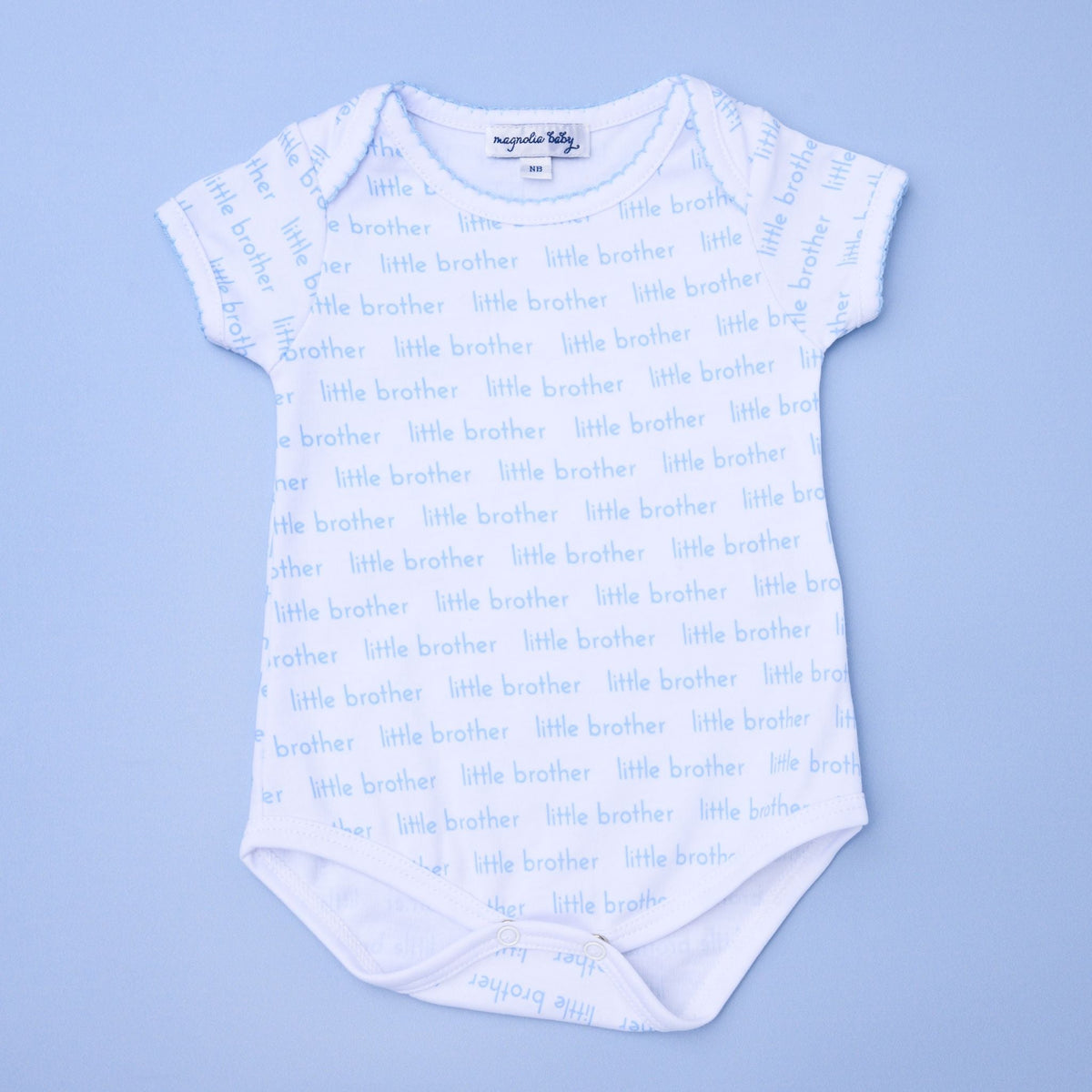 Little Brother Print Short Sleeve Bodysuit - Magnolia Baby Bodysuit
