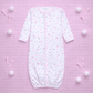 Little Golfer Print Ruffle Converter - Pink - Magnolia BabyConverter Gown