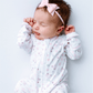 Little Golfer Print Ruffle Zip Footie - Pink - Magnolia BabyFootie