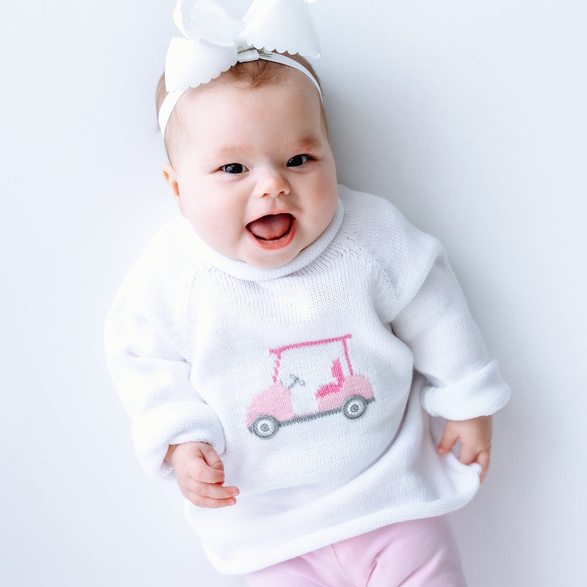 Little Golfer Rollneck Sweater - Pink - Magnolia BabyPullover