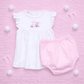 Little Golfer Ruffle Diaper Cover Set - Pink - Magnolia BabyDiaper Cover
