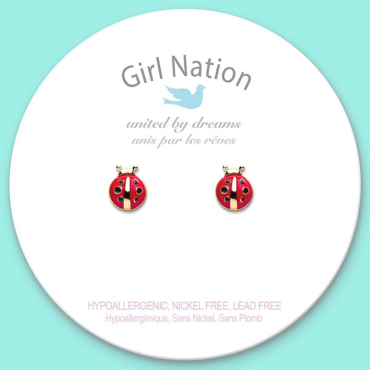 Little Ladybug Pierced Earrings - Magnolia BabyEarrings