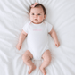 Little Sister Embroidered Short Sleeve Bodysuit - Magnolia BabyBodysuit