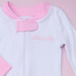 Little Sister Embroidered Zip Pajamas - Magnolia Baby Zipper Pajamas