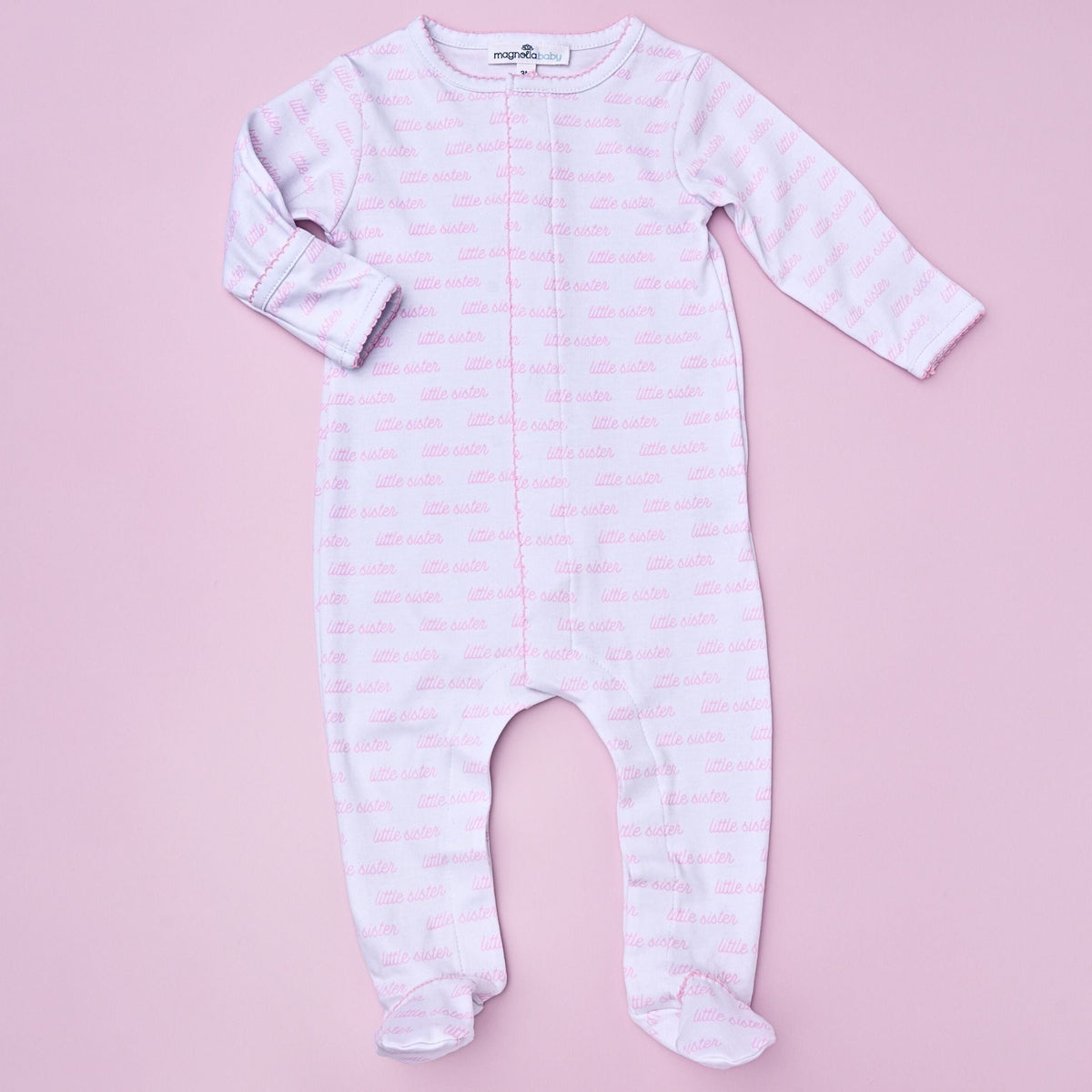Little Sister Printed Footie - Magnolia Baby Footie