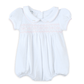 Lizzie's Classics Smocked Short Sleeve Bubble - Pink - Magnolia BabyBubble
