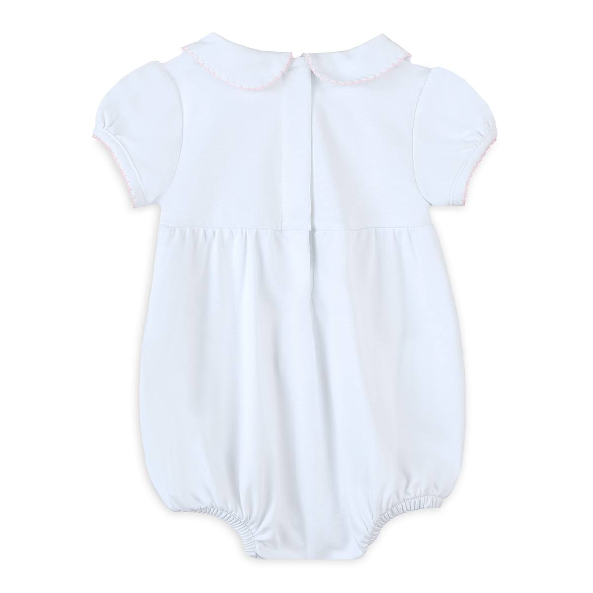 Lizzie's Classics Smocked Short Sleeve Bubble - Pink - Magnolia BabyBubble