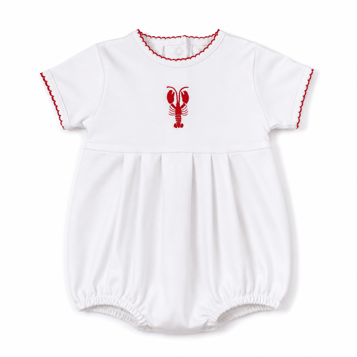 Lobster Short Sleeve Boy Bubble - Magnolia BabyBubble