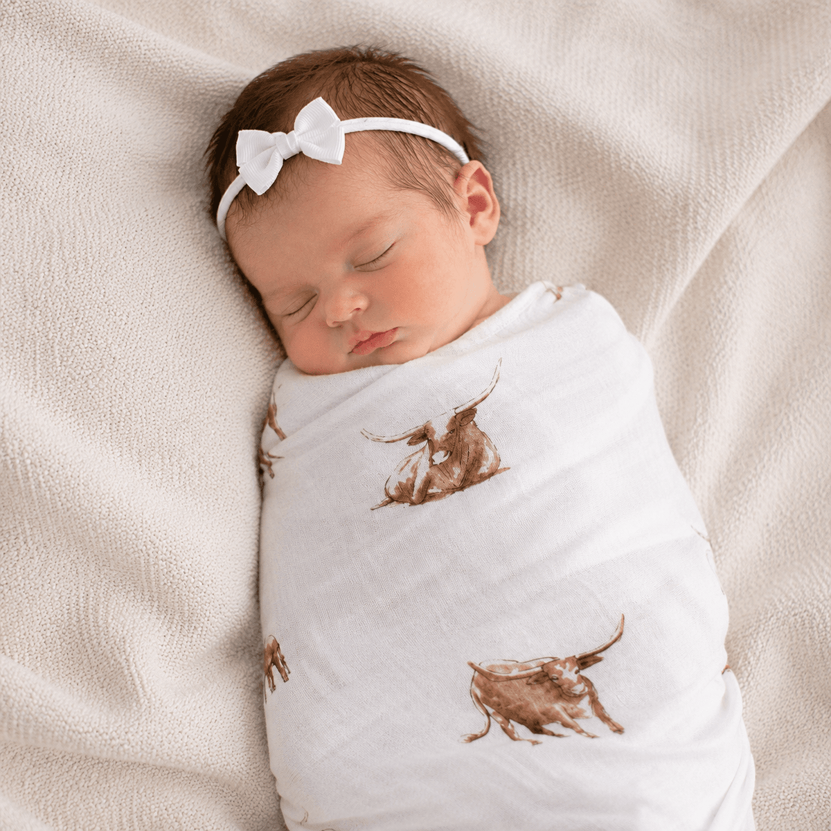 Newcastle Classics_Longhorn Swaddle Blanket_3