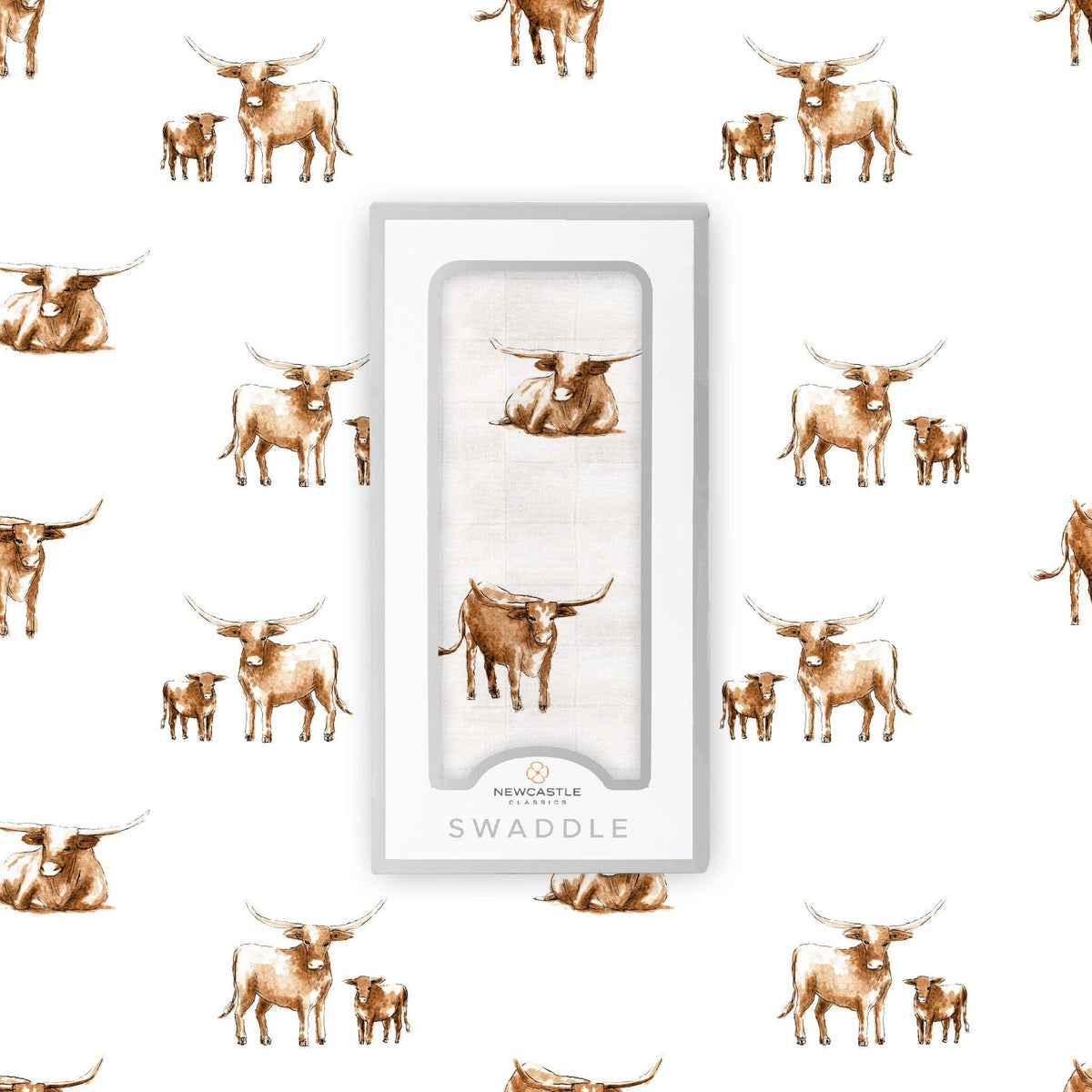 Newcastle Classics_Longhorn Swaddle Blanket_5