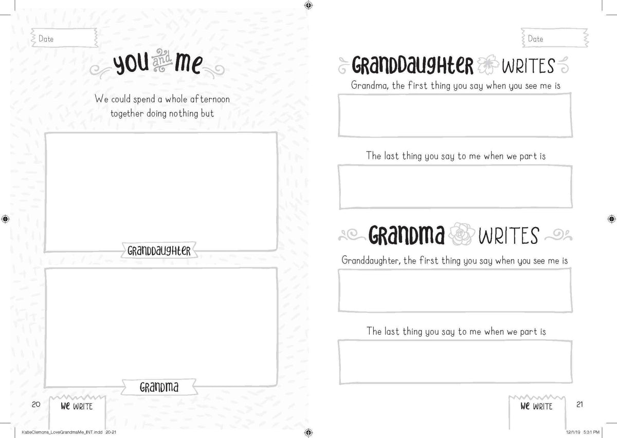 Love, Grandma and Me - A Guided Memory Journal - Magnolia BabyBook