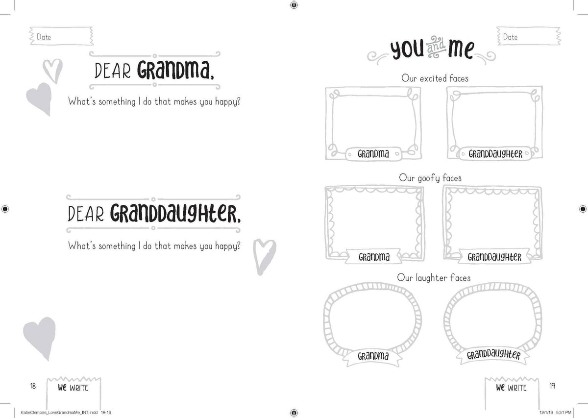 Love, Grandma and Me - A Guided Memory Journal - Magnolia BabyBook