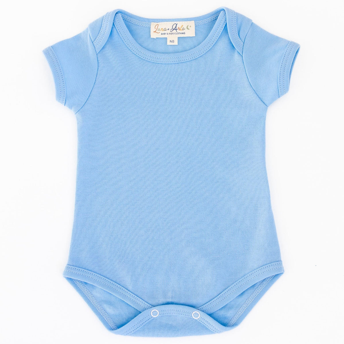 Luna & Arlo Basics Short Sleeve Bodysuit - Sky - Magnolia BabyBodysuit