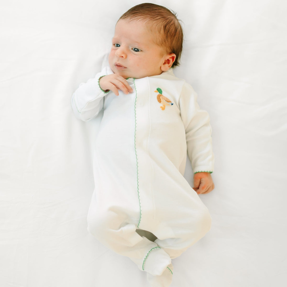 Magnolia Baby_Mallard Moments Hand-Embroidered Footie_1