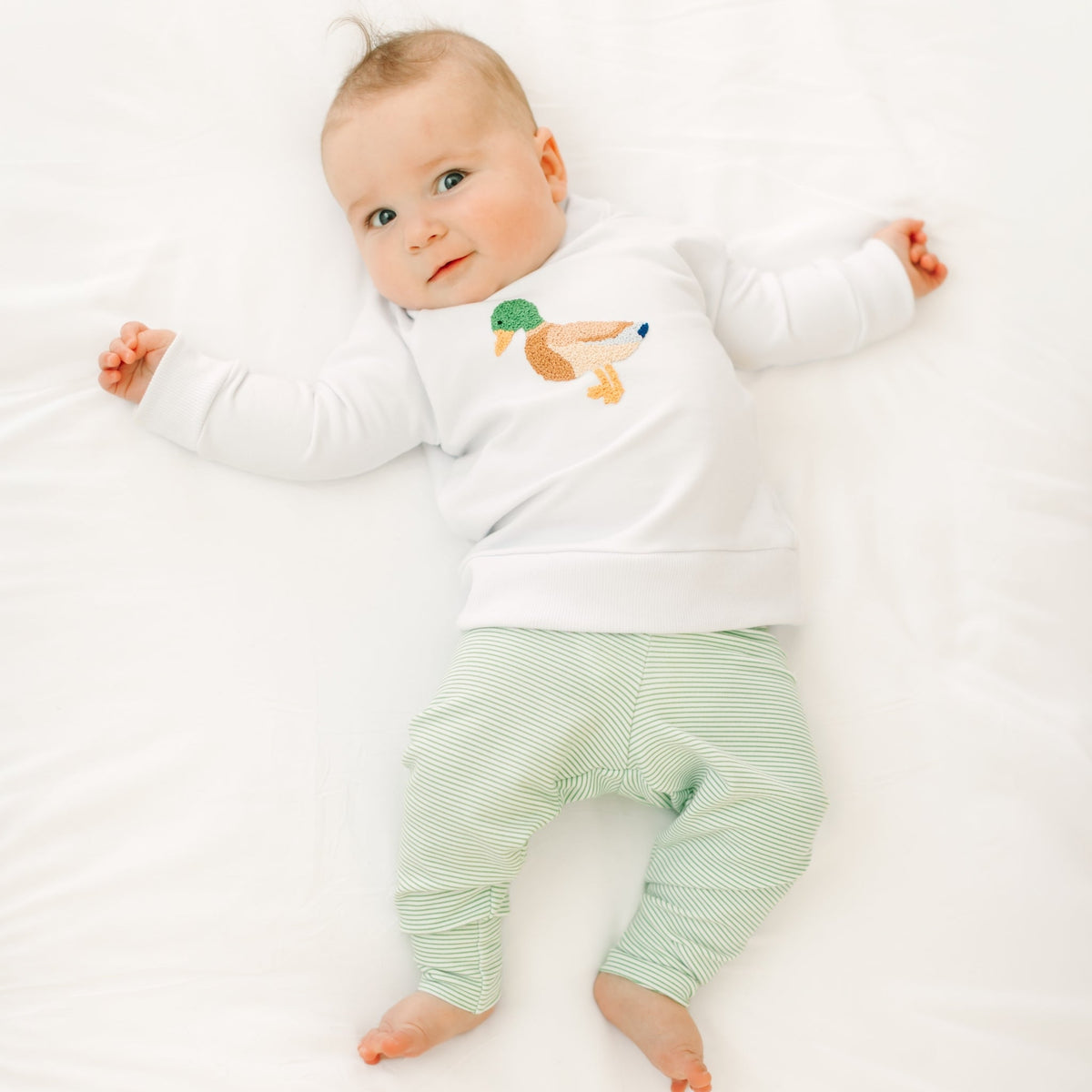 Magnolia Baby_Mallard Moments Hand-Embroidered Sweatshirt_4
