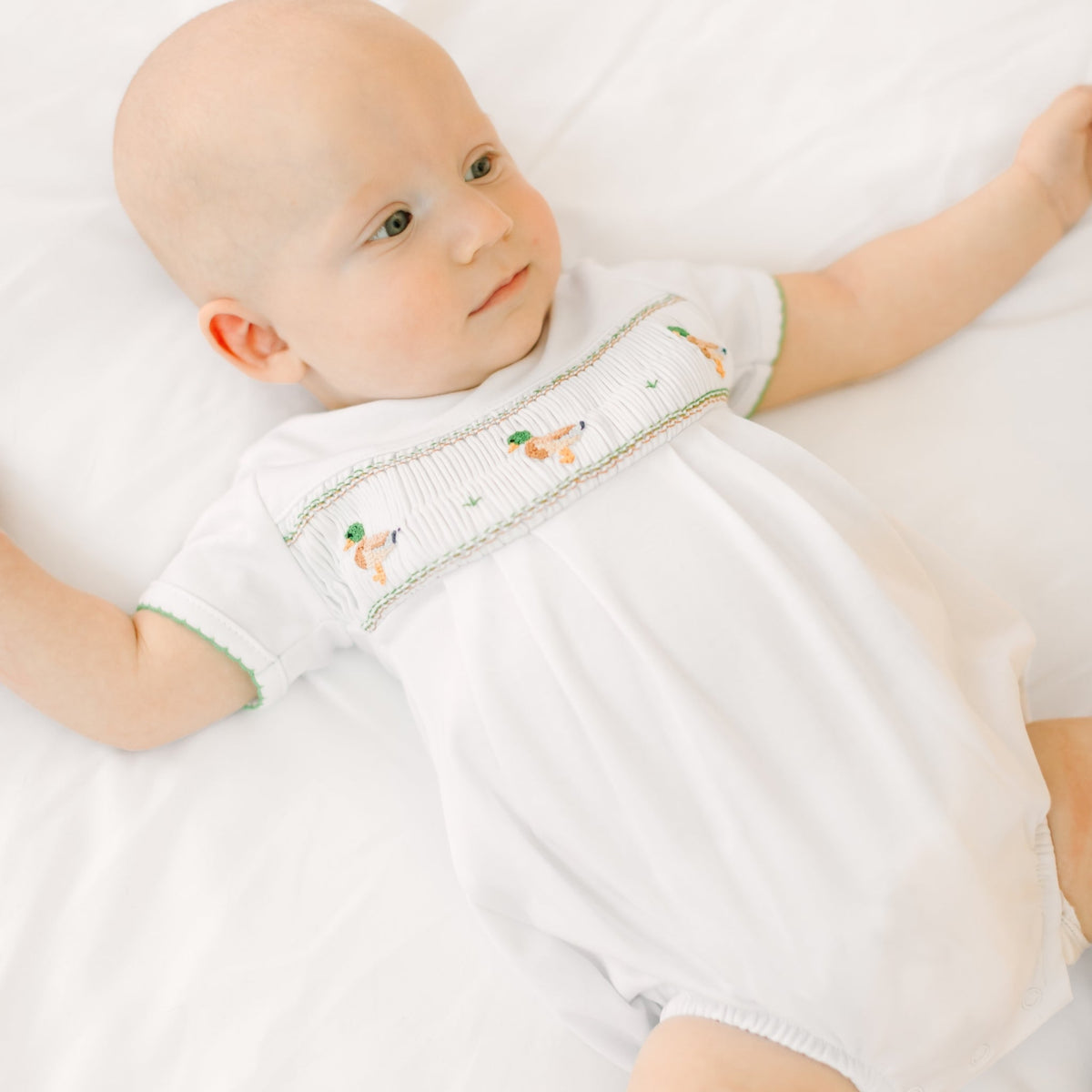 Magnolia Baby_Mallard Moments Smocked Boy Bubble_1
