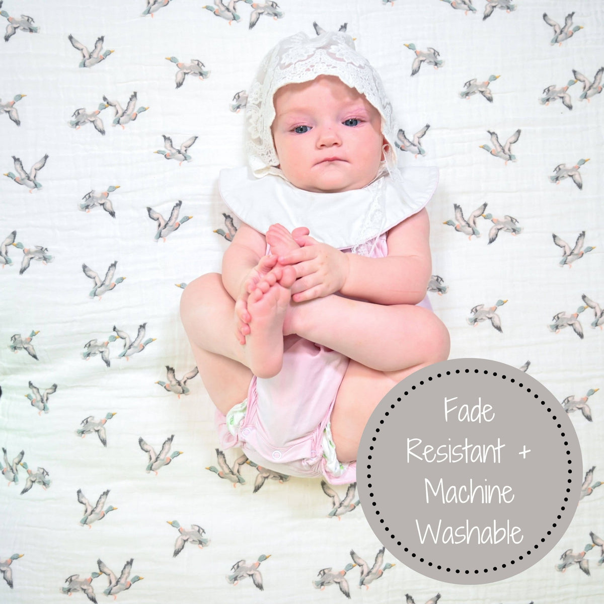 Mallards Cotton Muslin Swaddle Blanket - Magnolia BabySwaddle Blanket