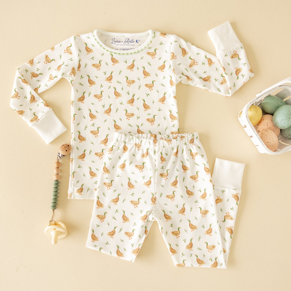 Meadowland Mallards Long Pajamas - Magnolia BabyLong Pajamas